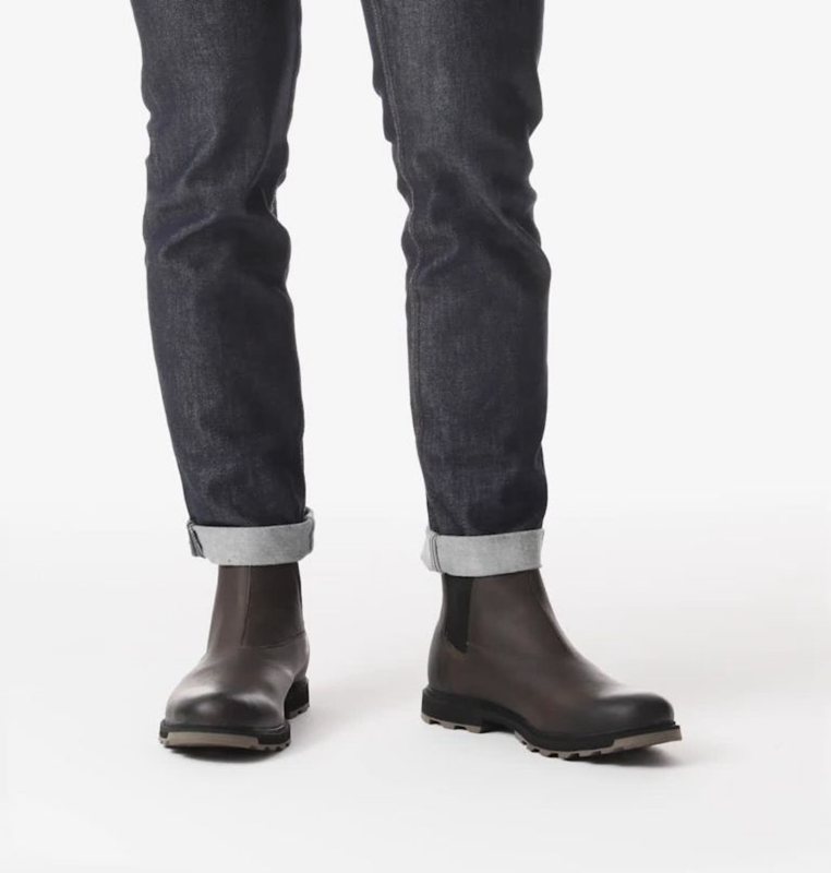 Sorel Herr Stövlar Svarta Brun - Madson™ Ii Chelsea - DZR-827534